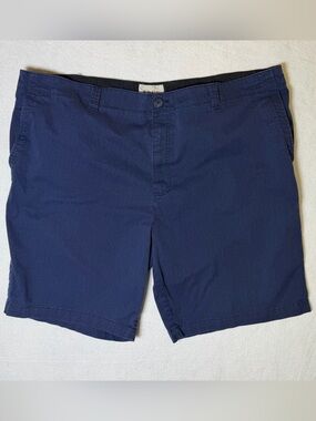 True Nation Men's Flat Front Navy Shorts - Classic Everyday Style 48